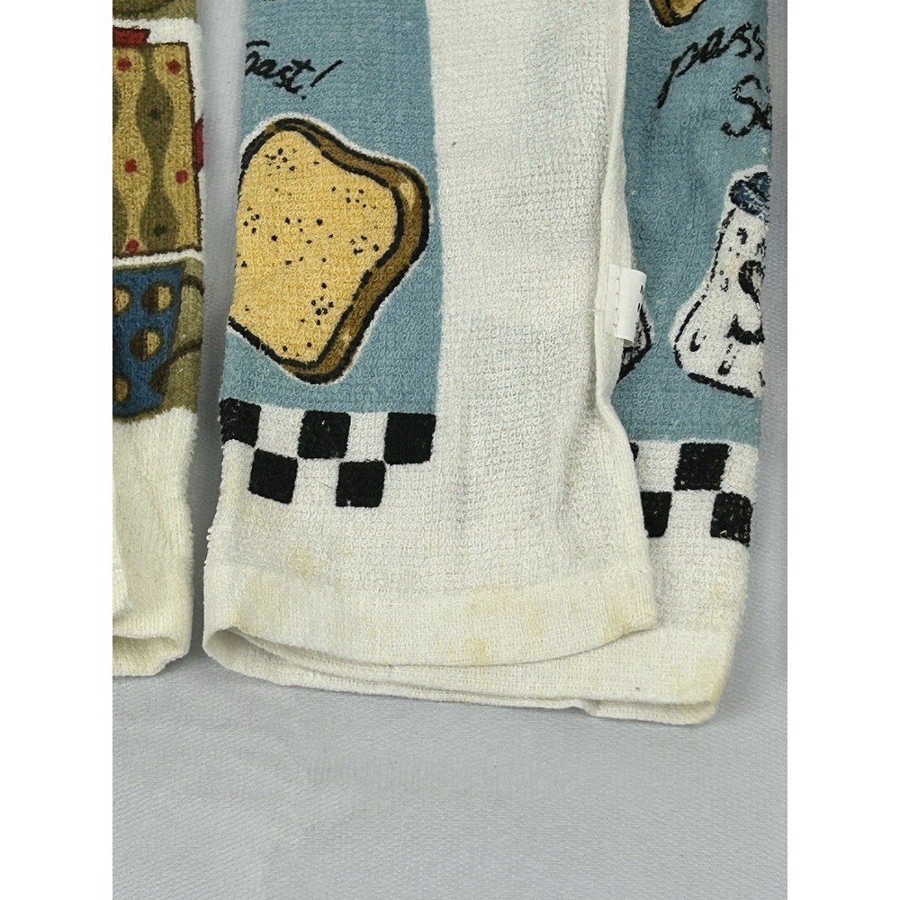 Coffee Theme Hanging Kitchen Towels Set of 7 Crochet Top Farmhouse Cute - Picture 6 of 8
